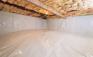 Crawl Space Moisture Barrier After in Sparks