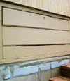an old-fashioned crawl space door in Sierraville about to be replaced