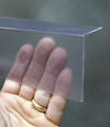Closeup of a clear plastic covering on a Washoe Valley crawl space block wall