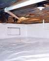 a sealed crawl space installation in Incline Village